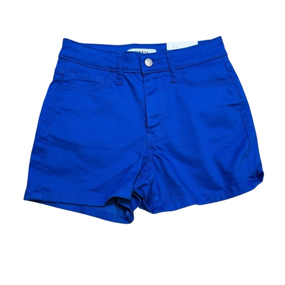 Zenana Outfitters Pants - Zenana Size Small Mid Rise Blue Denim Shorts Inseam 4" Cotton Blend Small